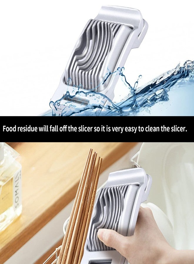 KABUDA 2 Packs Egg Slicer,Strawberry Slicers, Stainless Steel Wire Egg Slicer for Hard Boiled Eggs, Heavy Duty Aluminum Base Metal Egg Cutter for Egg Strawberry Soft Fruit & Food, Dishwasher Safe - Image 4